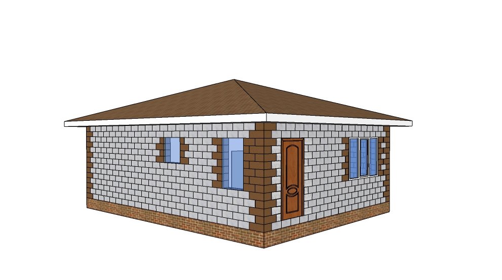 Схемы строительства дома из теплоблока